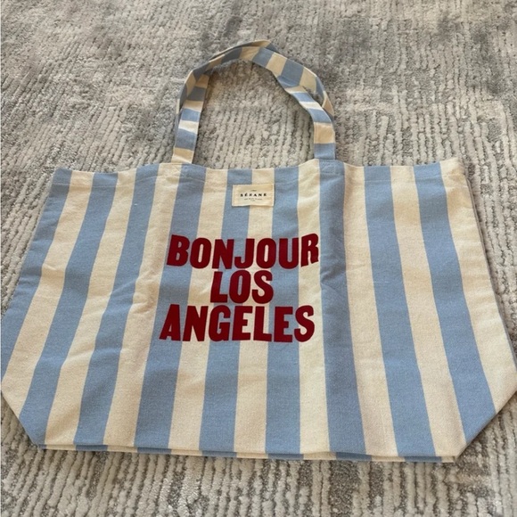 Sezane Handbags - Sezane Bonjour Los Angeles Tote Bag